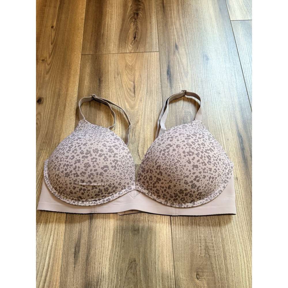 Maidenform Bra 38B Soft Padded Taupe Animal Print Wireless Padded